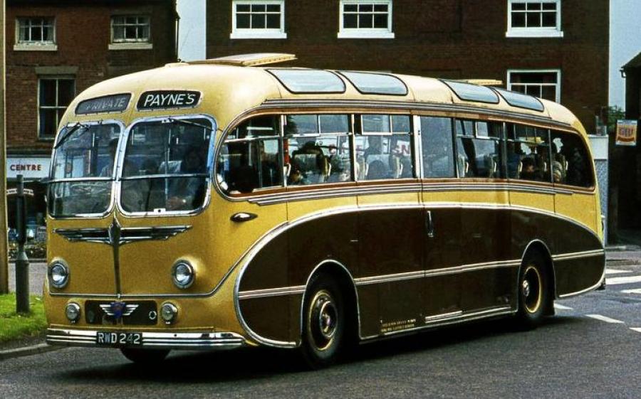 AEC Reliance MU3RV Burlingham Seagull (C37C) (UK) '1956